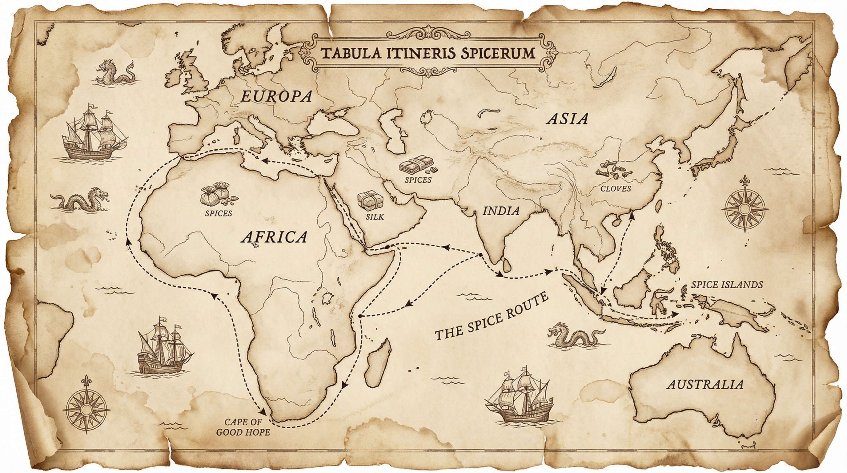 征途国际 - 香料之路古航海图